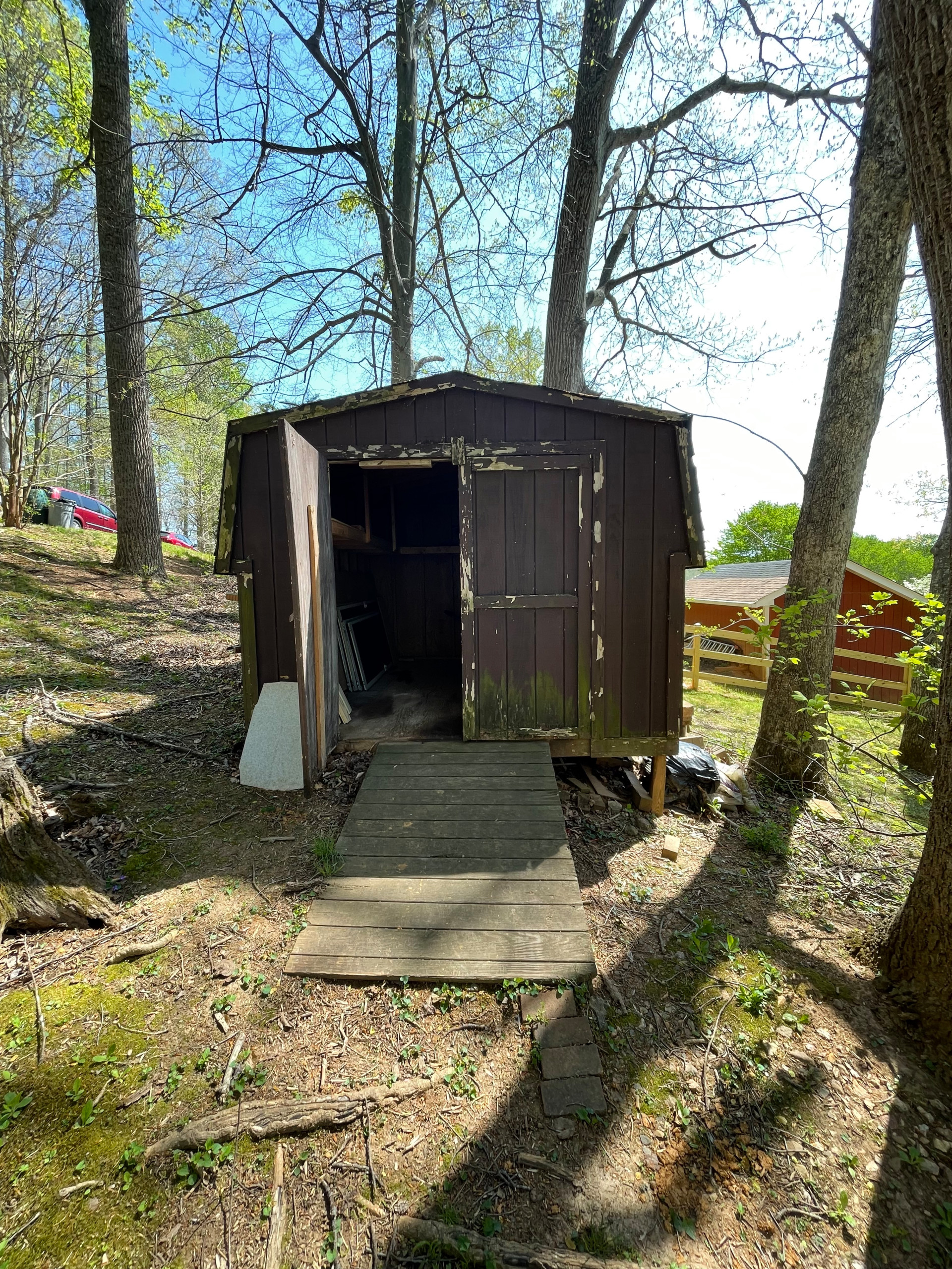 Storage shed remodeling