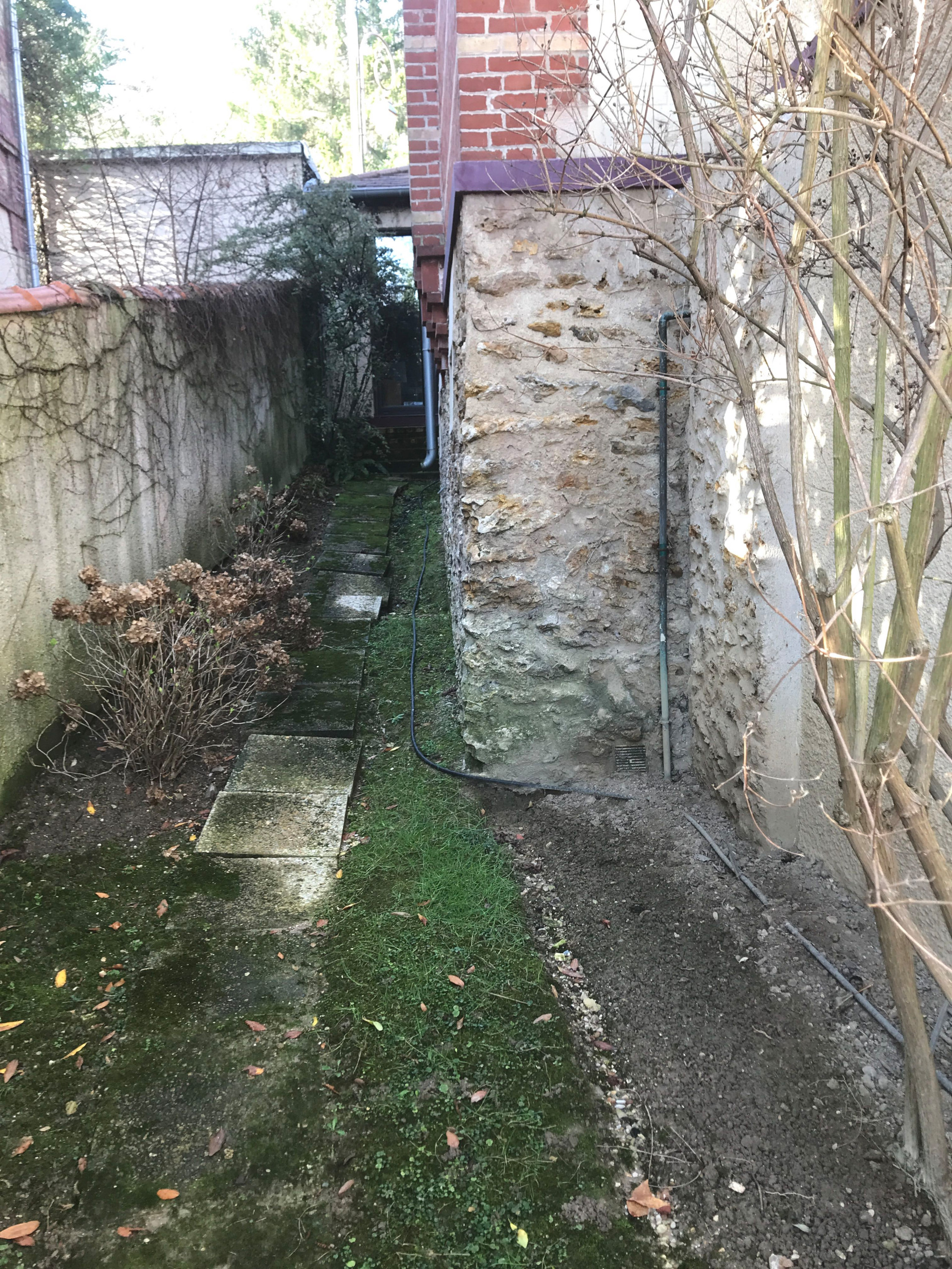 Jardin contemporain en pente