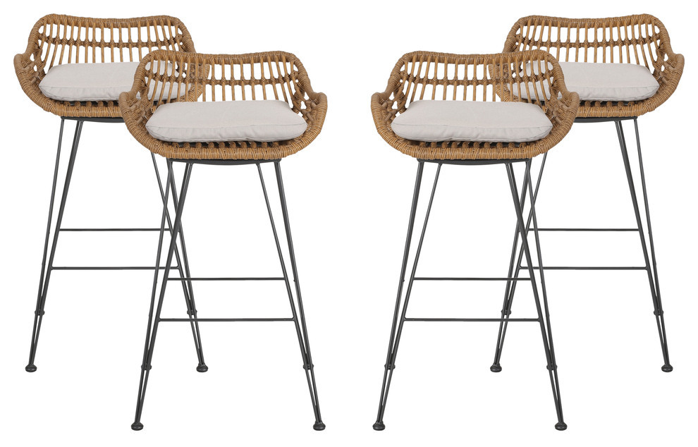 Can Outdoor Wicker Barstools With, All Weather Wicker Bar Stools Outdoor