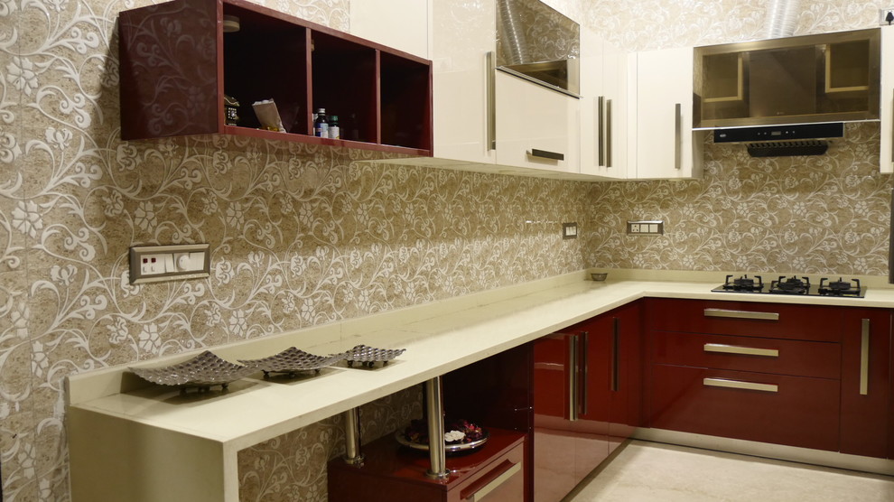 Photo of a modern kitchen in Delhi.