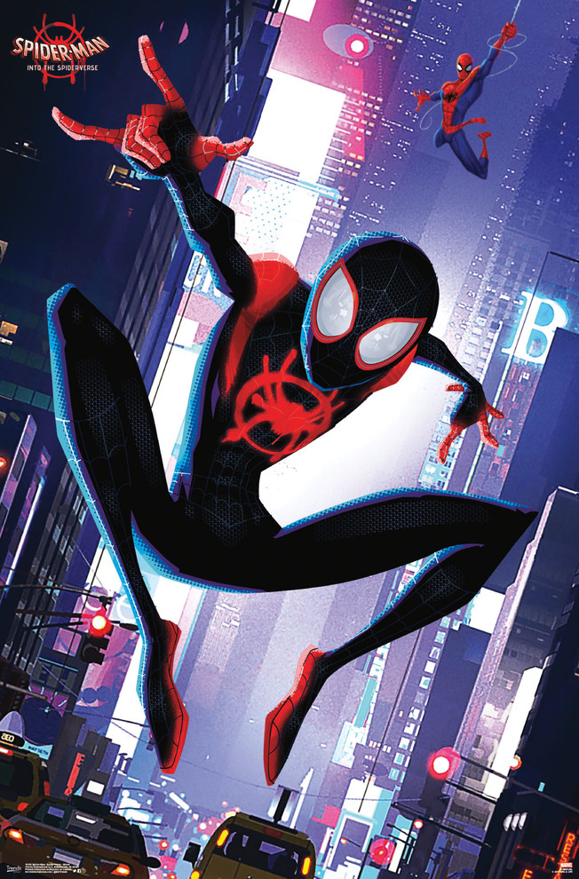 Spider-Man: Spider-Verse Street Poster, Premium Unframed