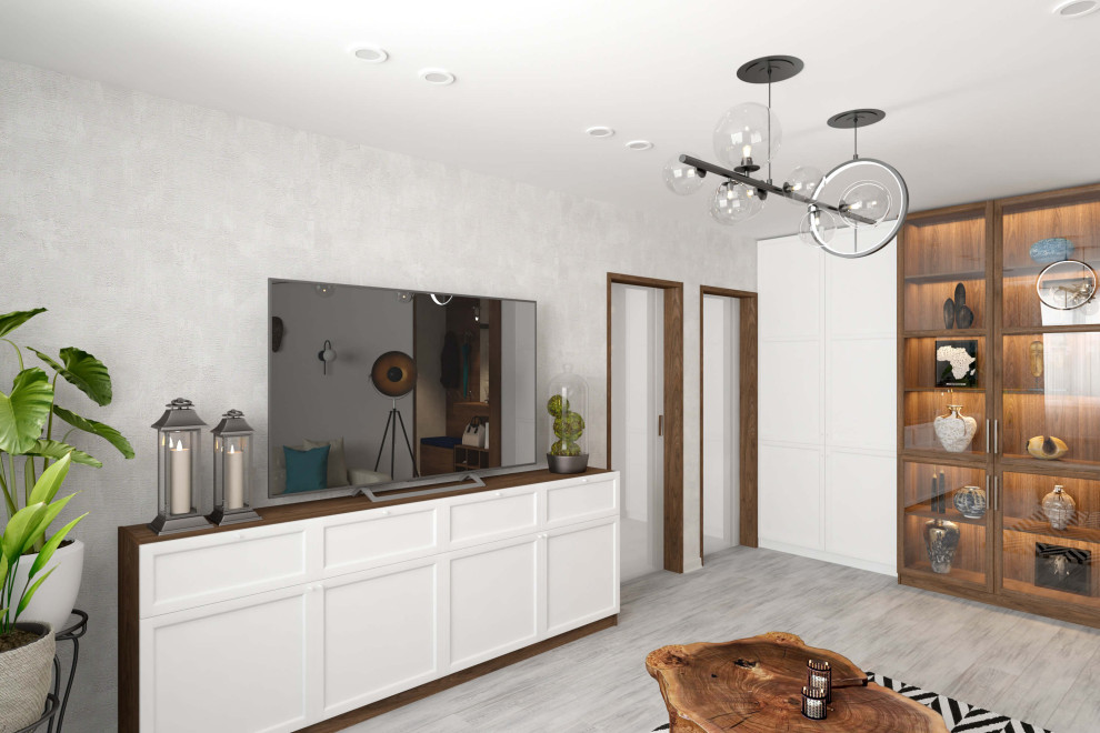 Трехкомнатная квартира 78 м2 в современном стиле, в доме серии П-44