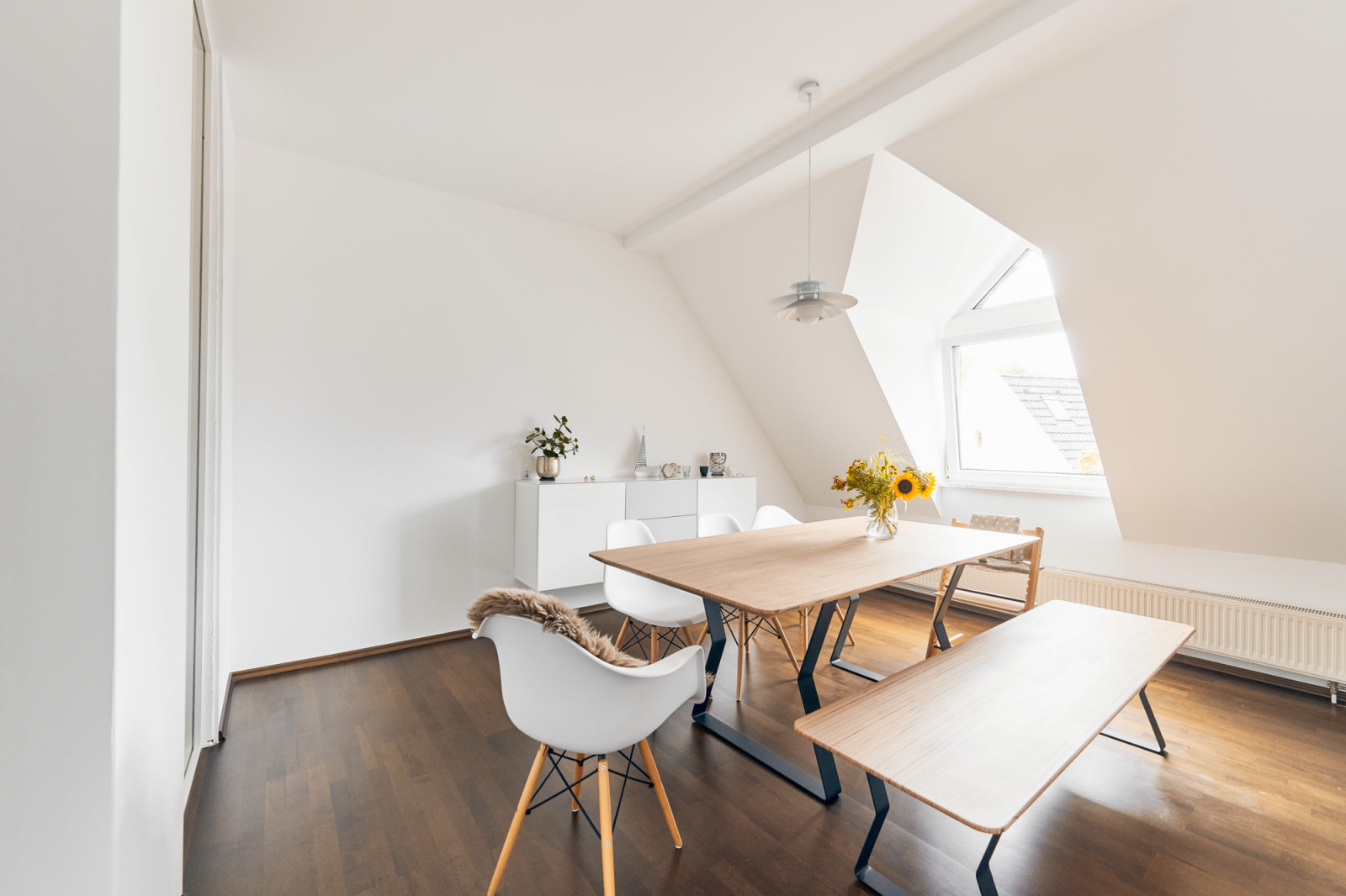 Стол и лавка из BauBuche