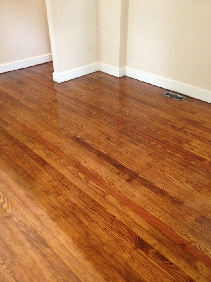Pine Floors ~ Before & After