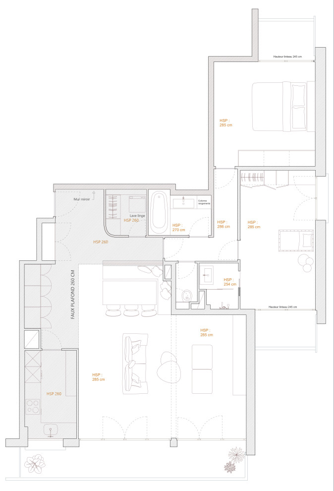 Projet - Plan de faux plafonds