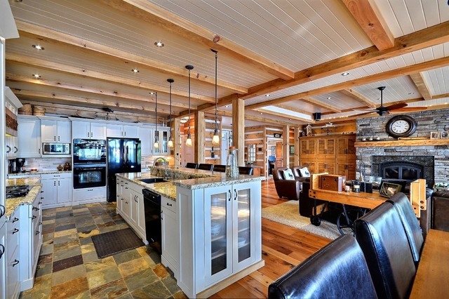 Contemporary Rustic trendy-koekken