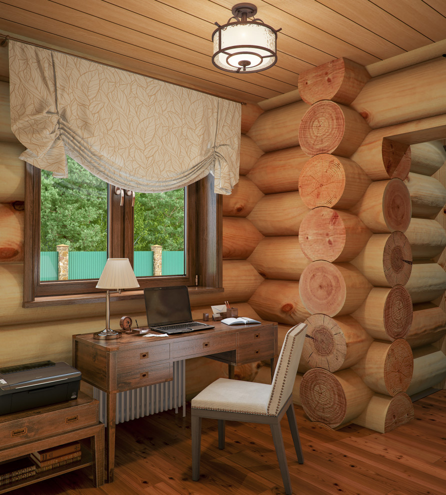 Дизайн интерьера деревянного дома