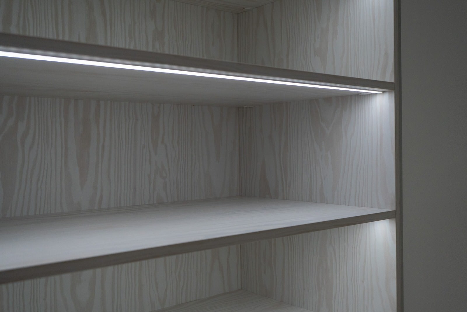 Гардеробная raumplus с LED-подсветкой, брючницами и пантографами