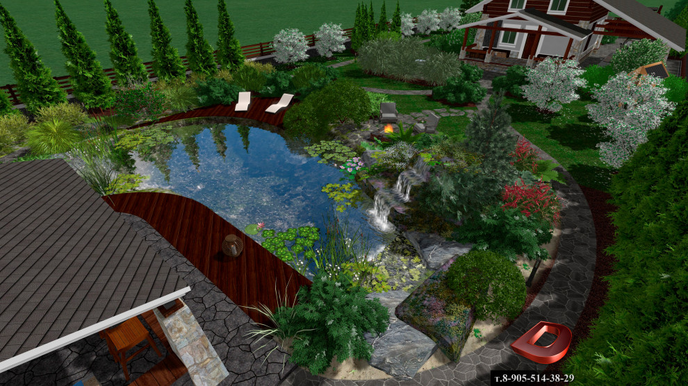 Проект ландшафтного дизайна участка 20 соток,