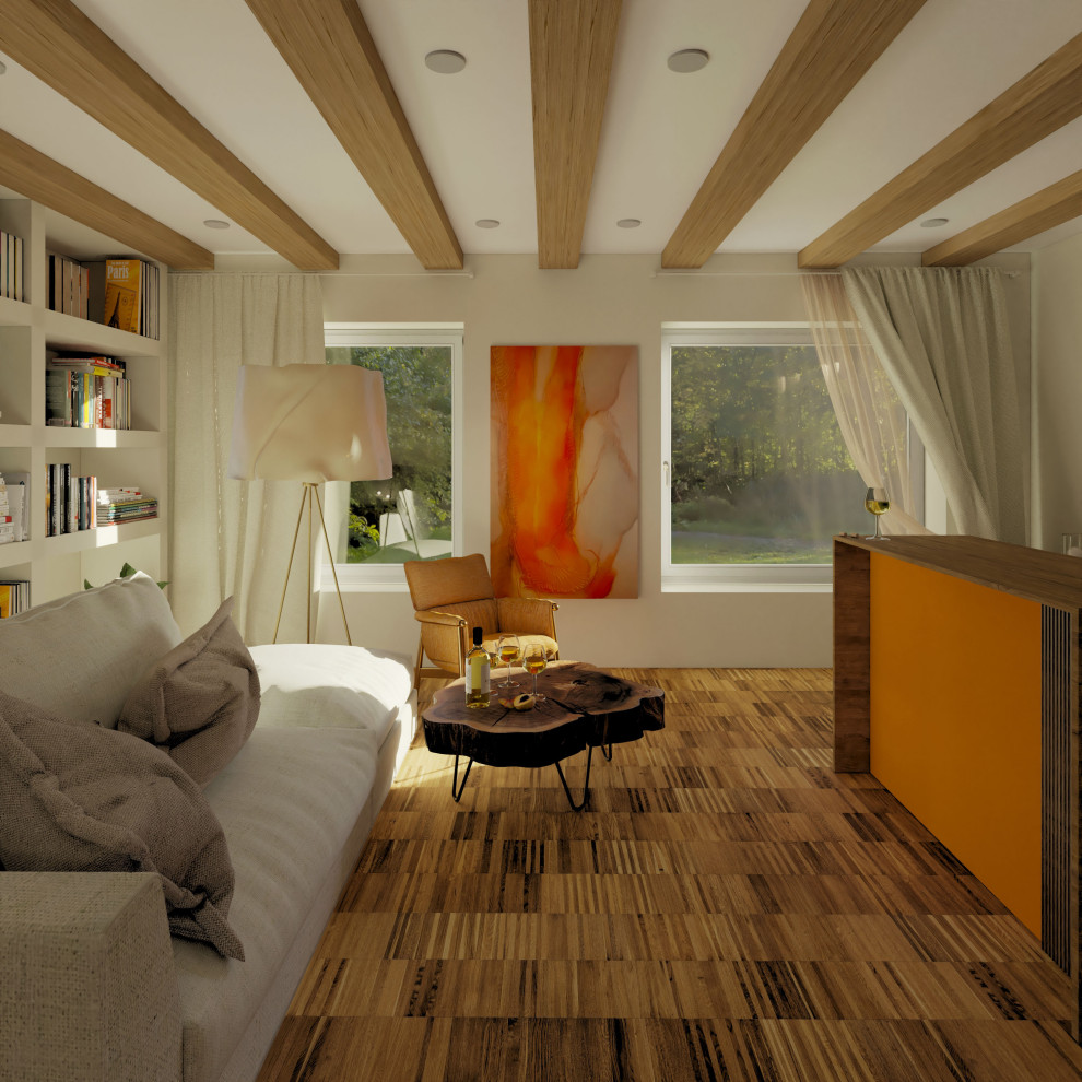 Проект квартиры с "загородным мотивом"