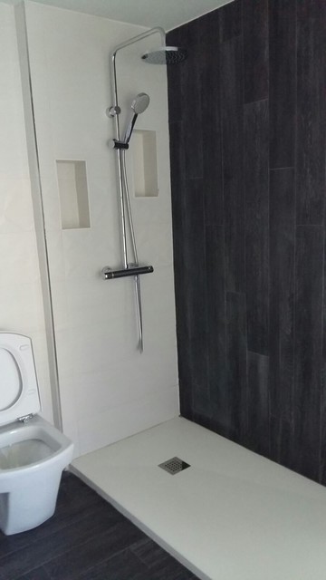 Reforma integral de Chalet pareado. minimalistisch-badezimmer