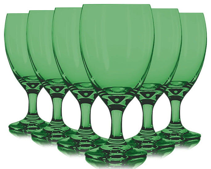 Libbey Light Green Iced Tea Glasses 16 oz. Set of 6