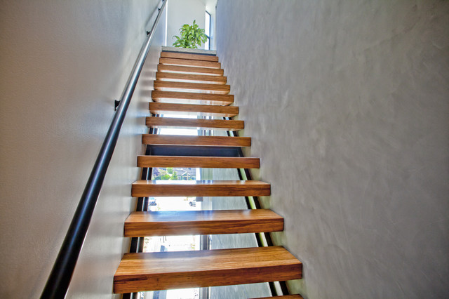 Phinney Ridge Modern entry contemporaneo-escalera