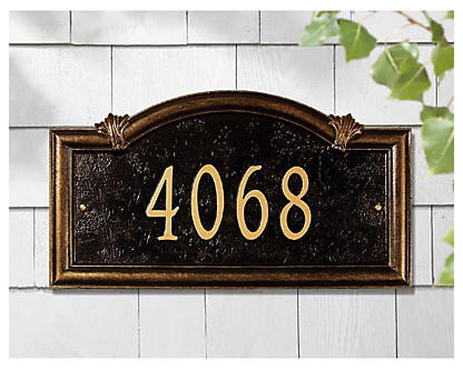 Somerset Arch One Line Wall Address Sign