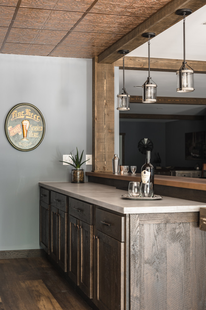 Home design - rustic home design idea in Charlotte