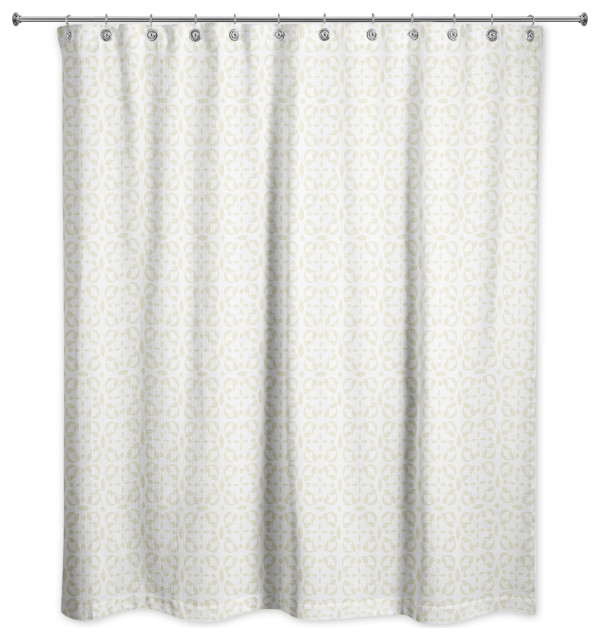 Cross Tile Pattern 3 71x74 Shower Curtain