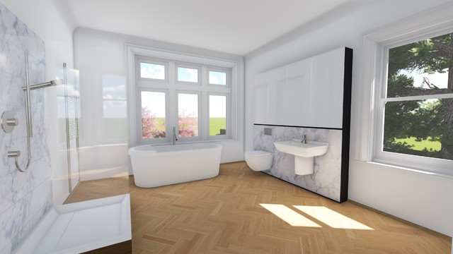 Private House Ilkley contemporary-bathroom