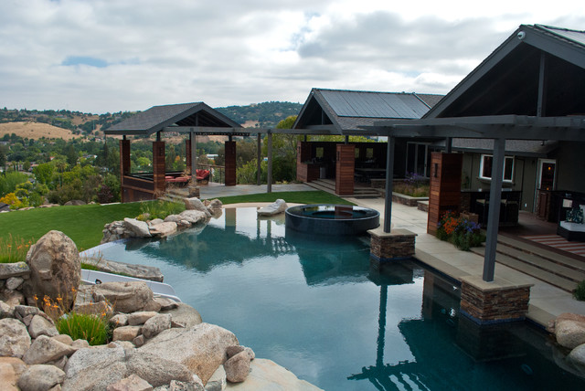 Woodview Place contemporary-swimming-pool