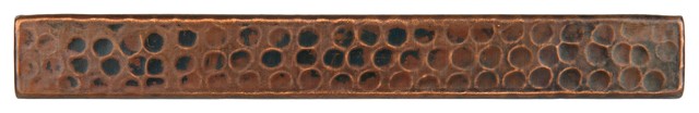 Premier Copper Products 1"x8" Hammered Copper Tile, Set of 8