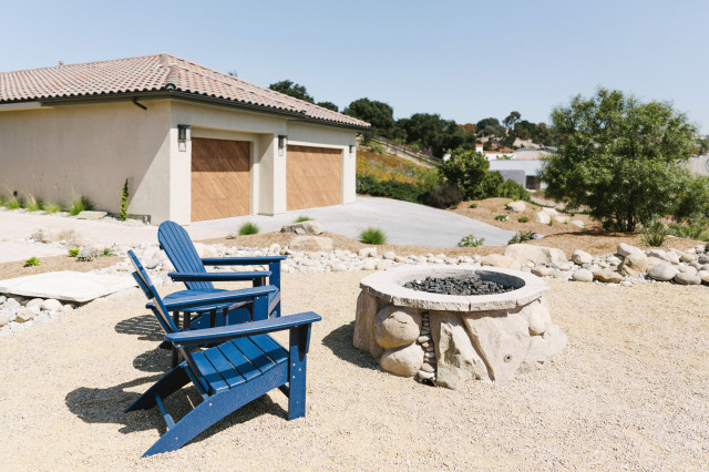 Custom Fire Pit rustic-garden