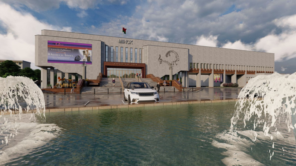 Визуализация входной групы кинозала