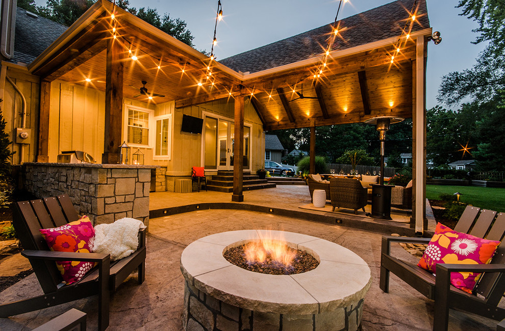Outdoor Living Space - Rustic - Patio - Kansas City - by ...