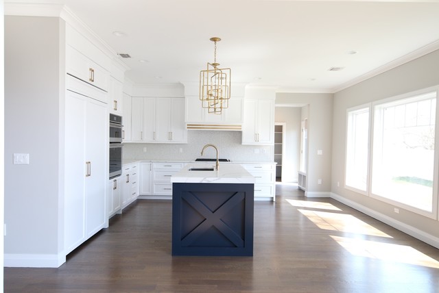 Custom Transitional Kitchen nyklassisk-koek