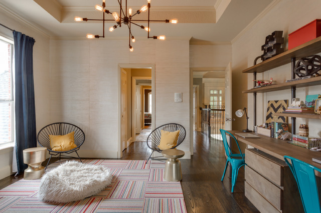Living Spaces Fusion Home Office Library Dallas By Epic Foto Group