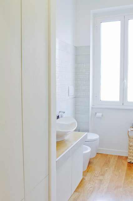 Orange House contemporary-bathroom