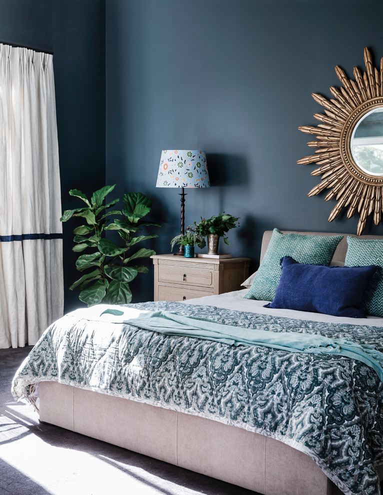 Design ideas for an eclectic bedroom in Sydney.