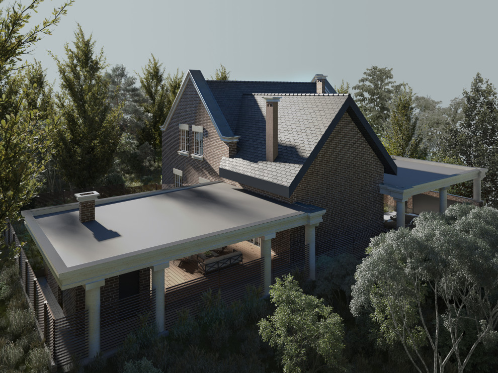 Дом с мансардой