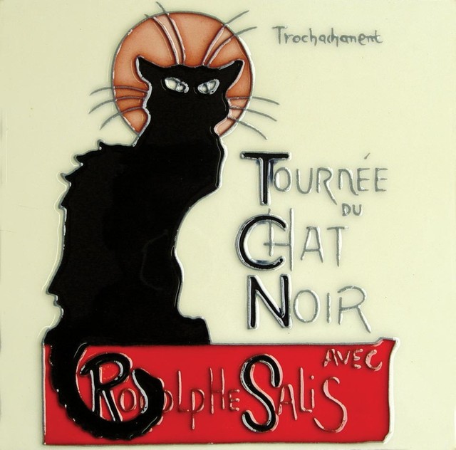 Chat Noir Black Cat Tile