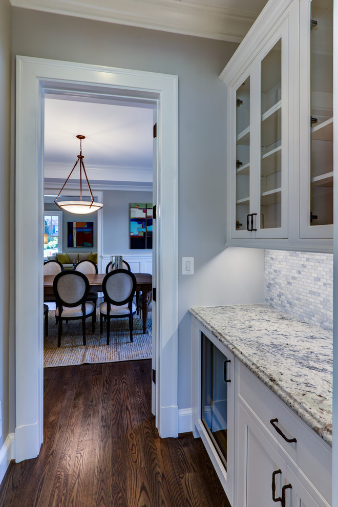Inspiration for a transitional dining room remodel in DC Metro