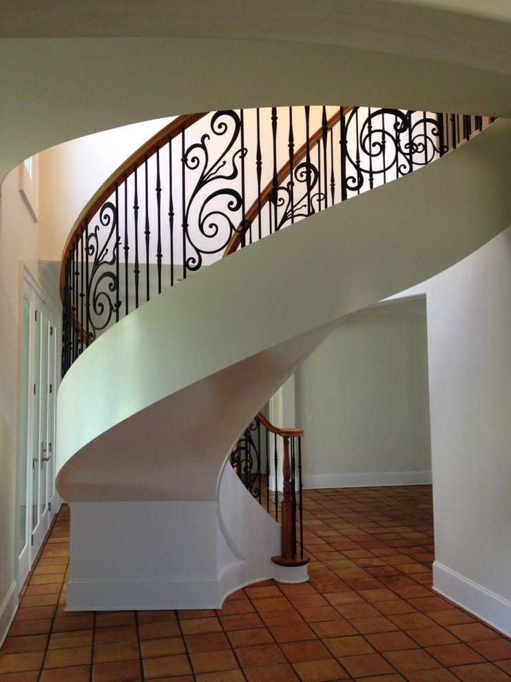 Design ideas for a mediterranean staircase in New Orleans.