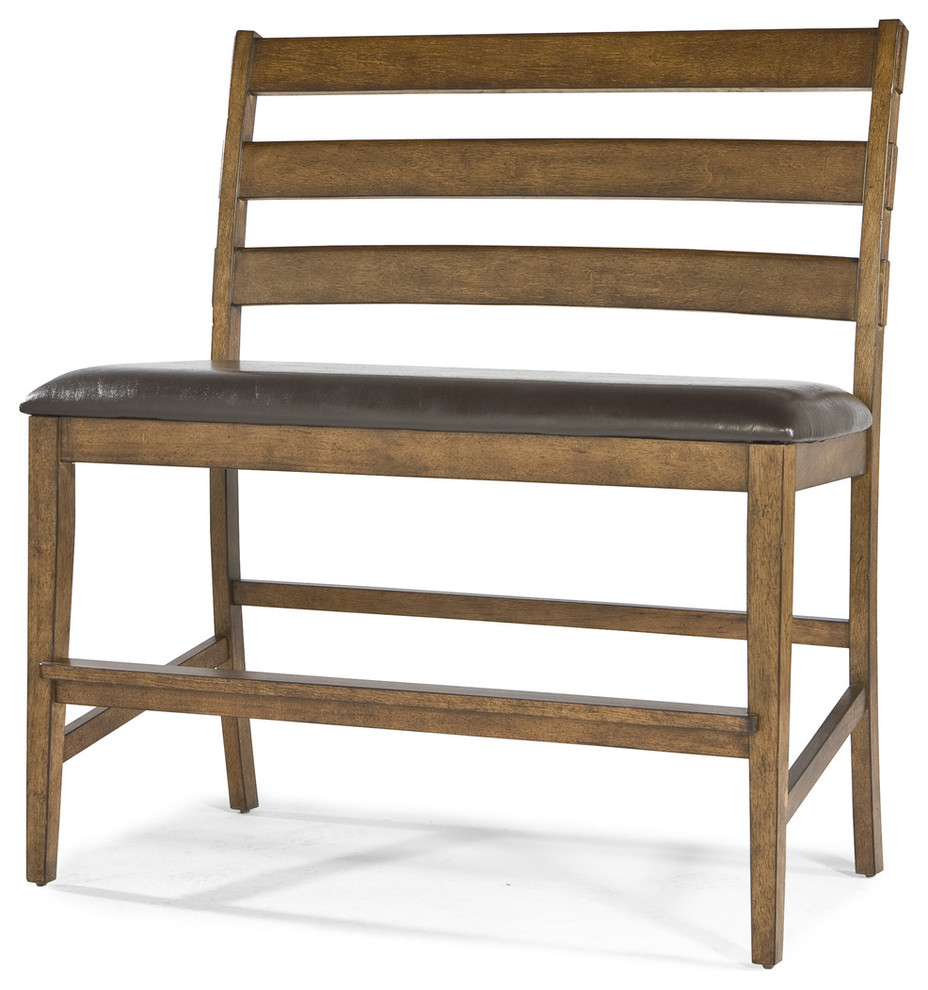 Intercon Furniture Santa Clara Ladder Back Bench Brandy St Bs