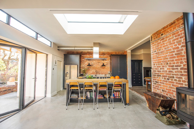 Flat Rooflights Industrial Kitchen Gloucestershire By