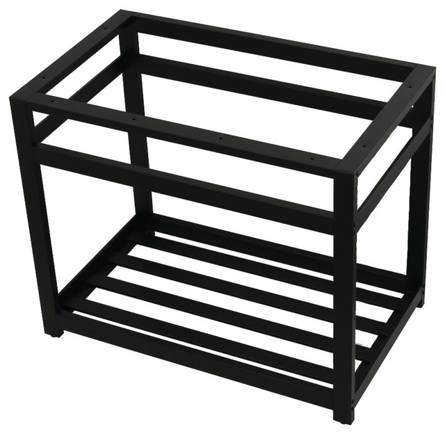 37 X22 Console Sink Base Transitional Bathroom Vanities And 37 X22 Console Sink Base Matte Black