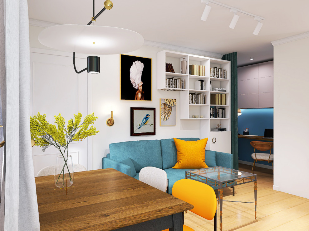 Двухкомнатная квартира в стиле фьюжн