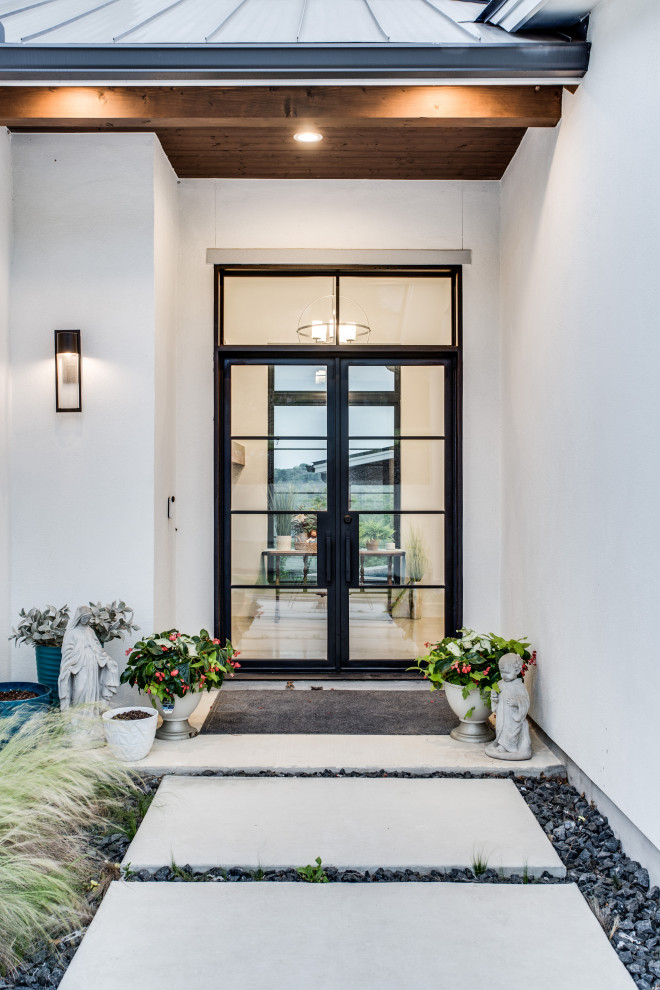 Trendy entryway photo in Austin