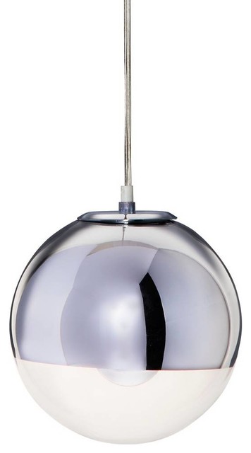 Mirror Ball Pendant Lamp, Chrome, Large