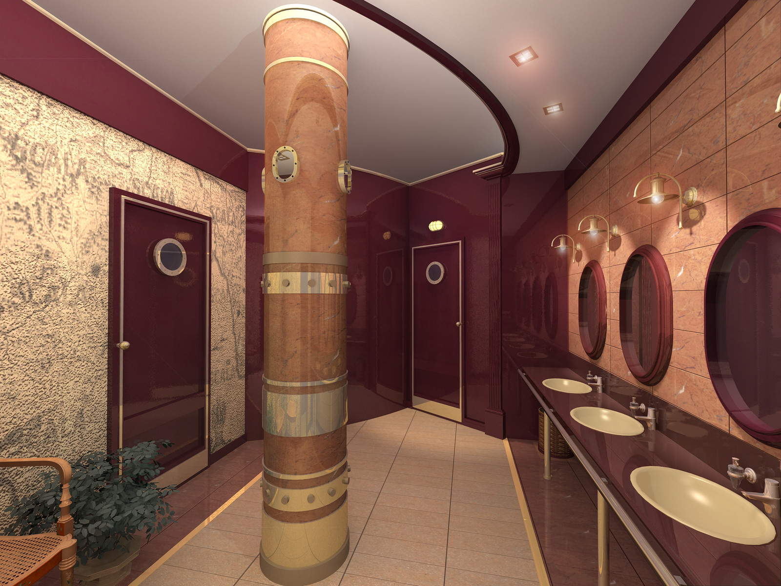 Вестибюль. Ресторан. Арбат. Москва.