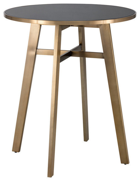 Bronx Bar Table Antique Br Black Gl Bronx Bar Table Antique Br Black Gl