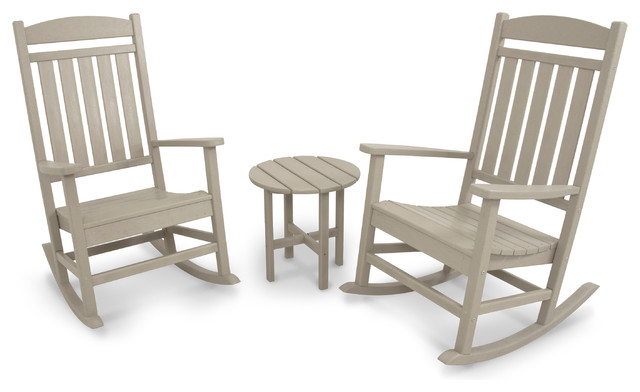 Ivy Terrace Clics 3 Piece Rocker Seating Set Sand Contemporary All Products Outdoor Furniture Ivy Terrace Clics 3 Piece Rocker Seating Set Sand