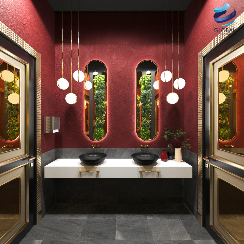 Визуализация вип зоны и WC ресторана