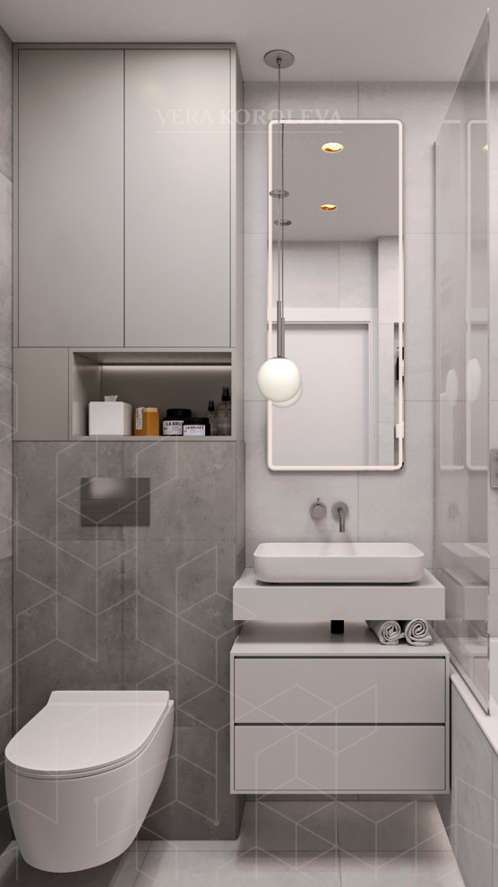 Дизайн-проект двухкомнатной  квартиры с золотыми акцентами в ЖК "Q-Мир"