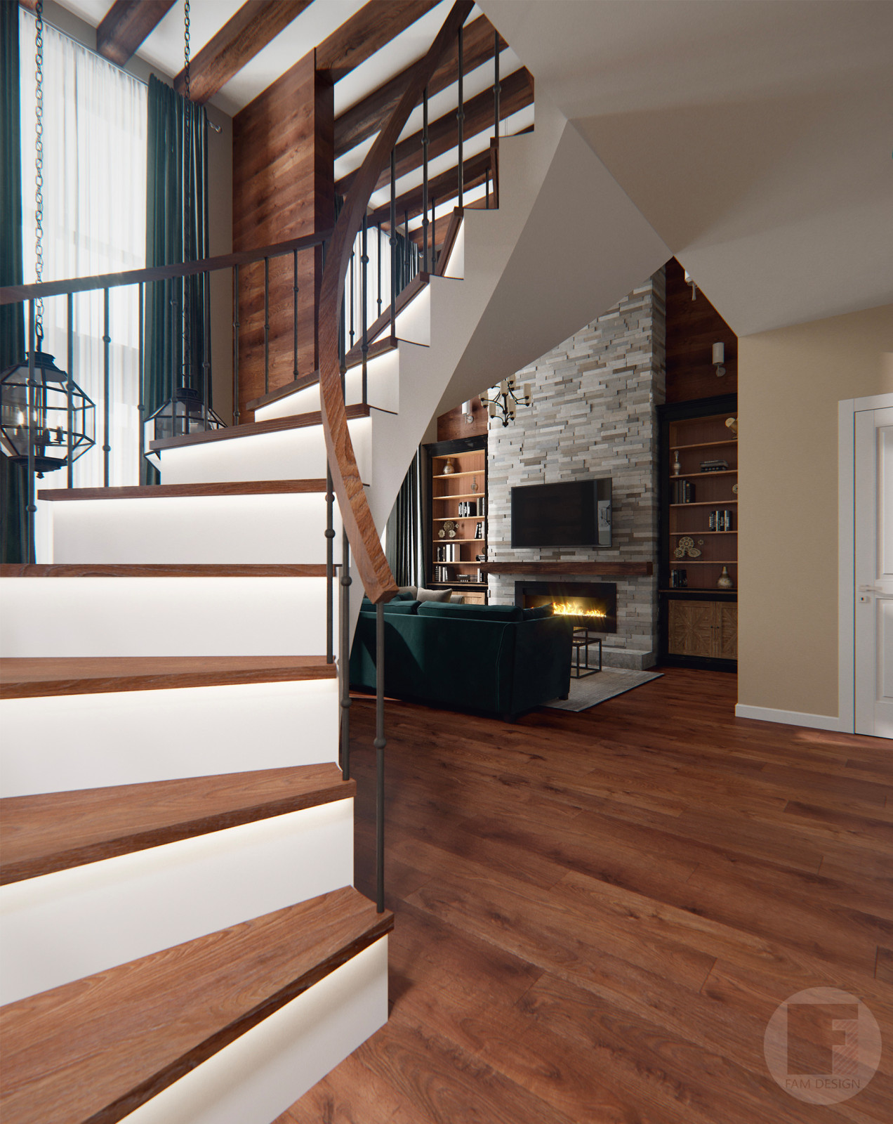 Современный загородный дом