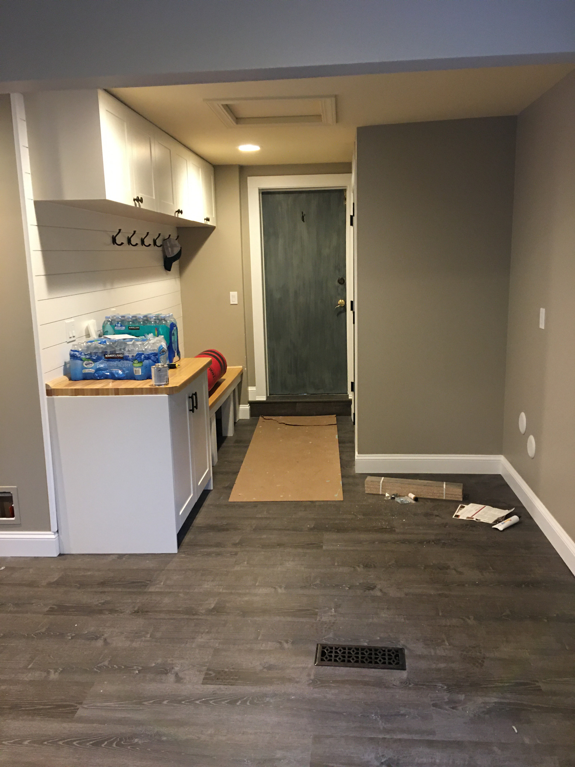 Custom bathroom and back room office/workout/pet room