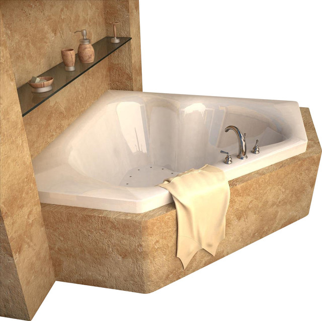 Atlantis Whirlpools 6060CAL Cascade 60 x 60 Corner Air Jetted Bathtub