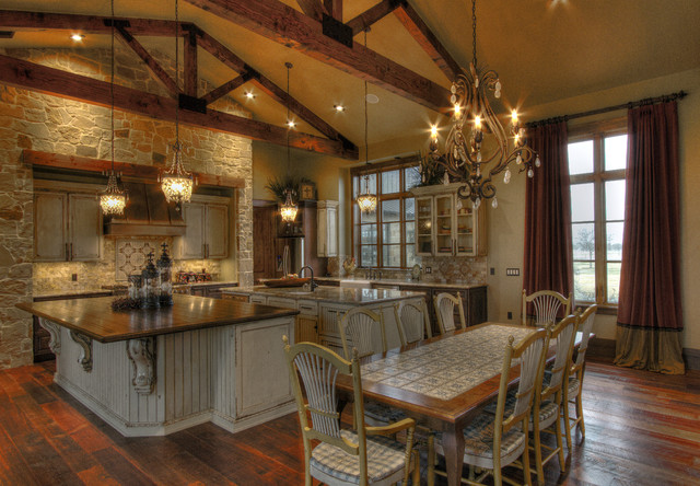 Ranch Home Rustic Kitchen Houston By Sweetlake Interior