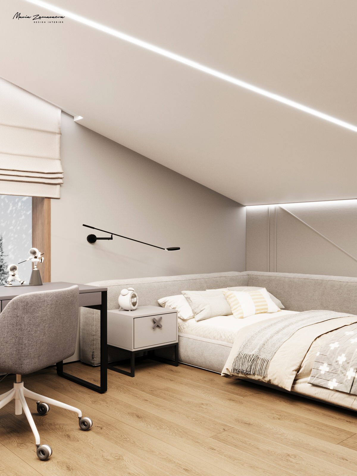 Дизайн-проект дома с камином